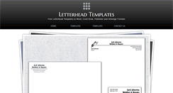 Desktop Screenshot of letterhead-templates.com
