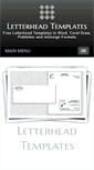 Mobile Screenshot of letterhead-templates.com