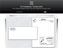 Tablet Screenshot of letterhead-templates.com